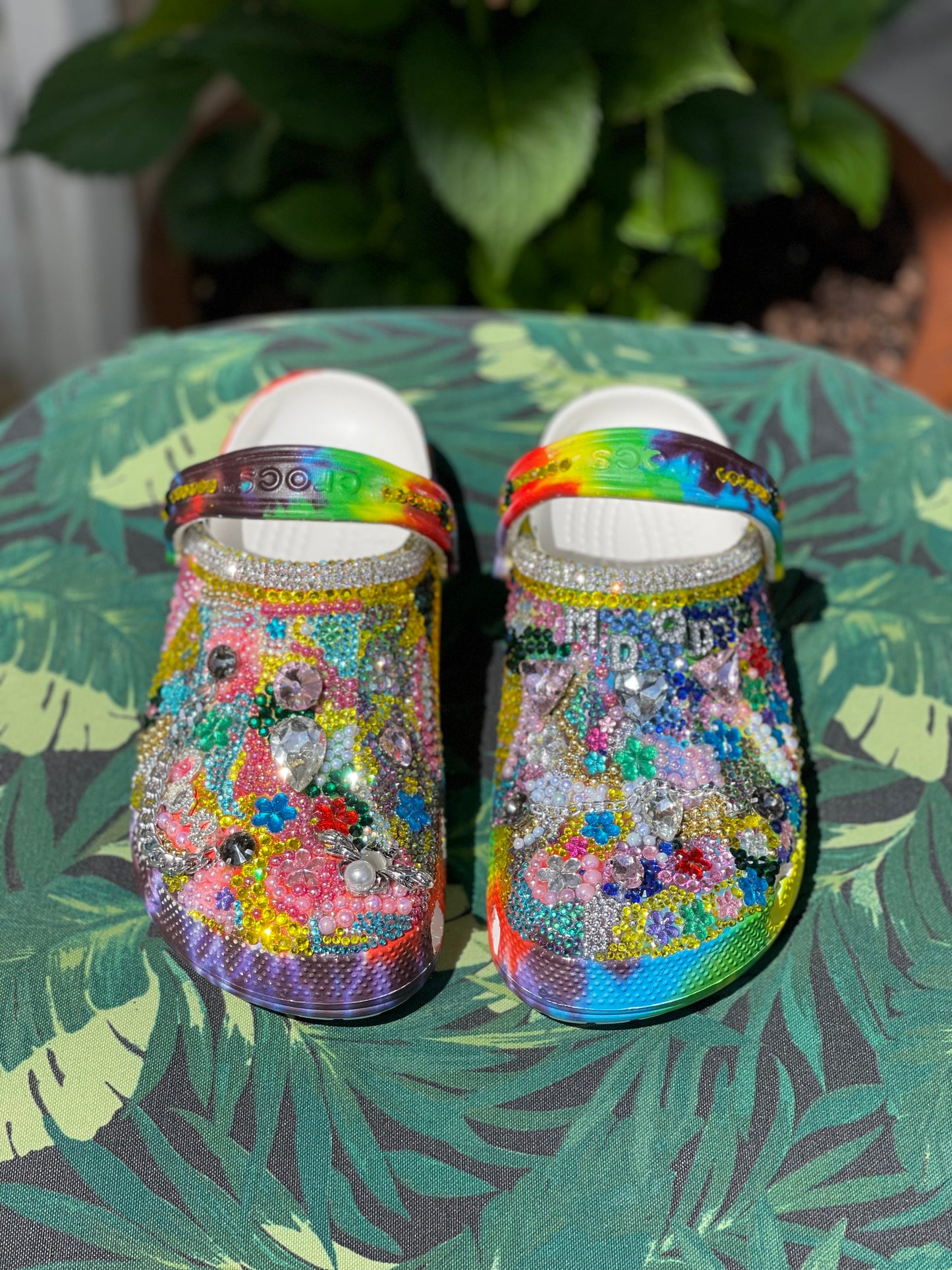 Luxury Fully Blinged Adult Crocs Shoes