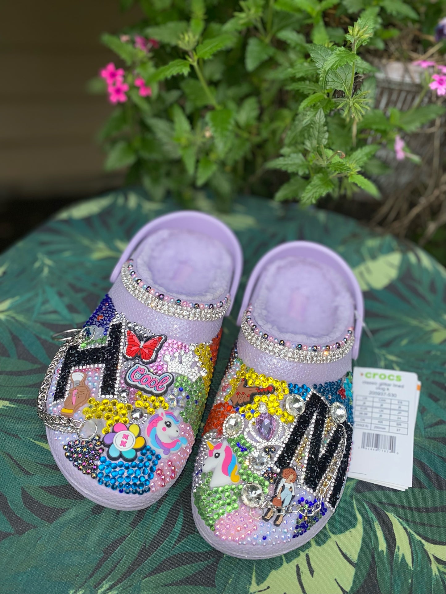 Luxury Fully Blinged Adult Crocs Shoes