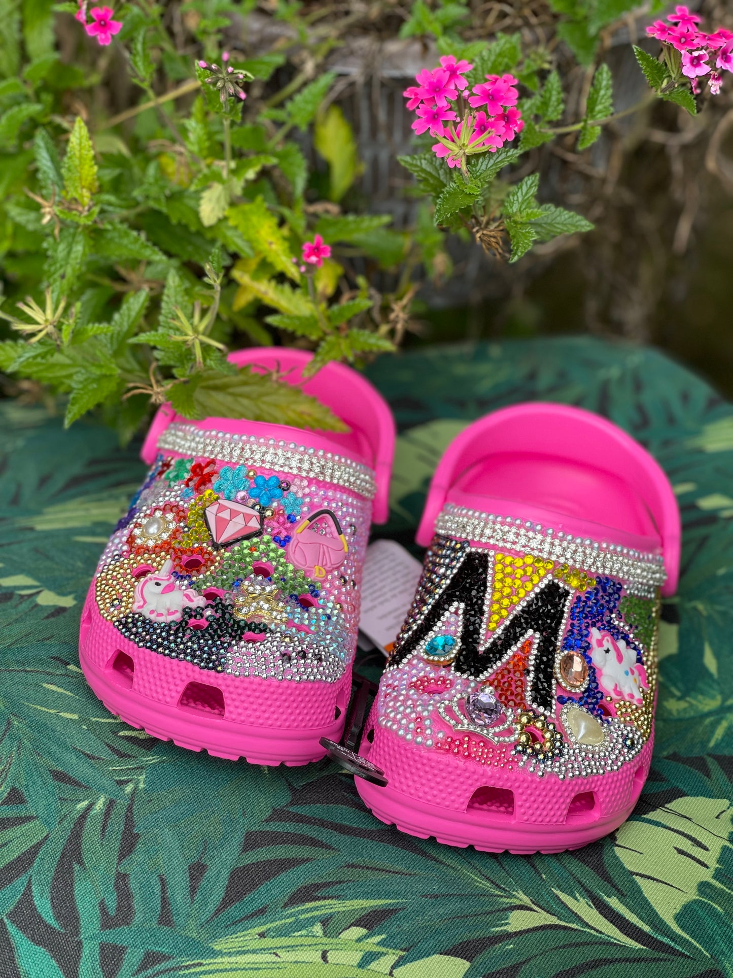 Luxury Fully Blinged Kids Crocs Shoes