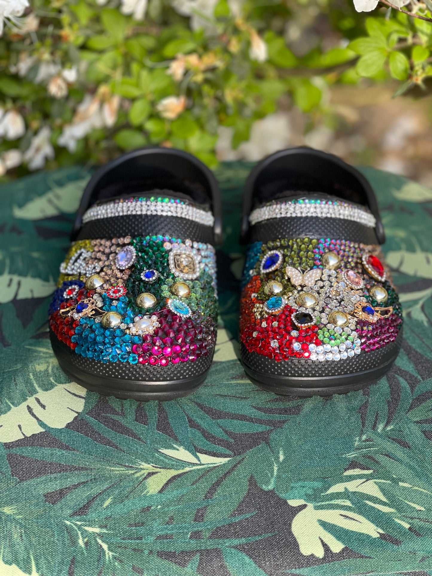 Luxury Fully Blinged Kids Crocs Shoes