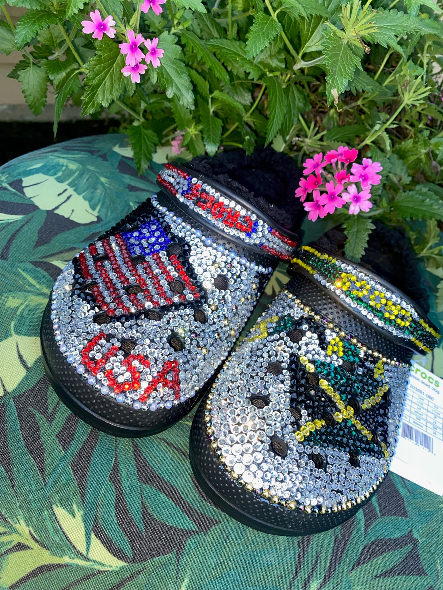 Luxury Fully Blinged Adult Crocs Shoes