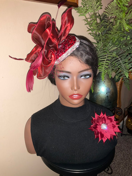 Kids Fascinator Hat and Brooch Sets