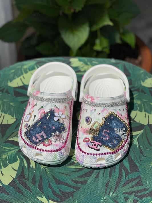 Luxury Bling Kids Crocs Shoes
