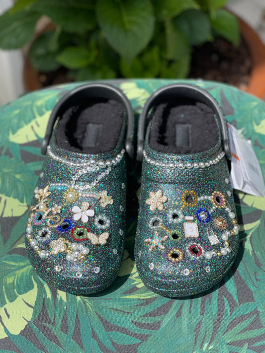 Luxury Partially Bling Adult Crocs Shoes