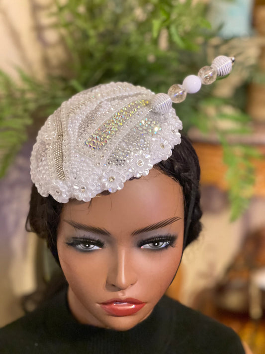 White Fascinator Hat